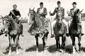 Ringreiter-1961-0900.jpg  Ringreiterfest  Ingeburg Jebe, König Willi Greve, Jürgen Jebe, ?