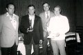 Schuetzen-1976-0444.jpg  Firmen und Vereinsschießen im Friesenhof  1. Platz Manns- und Frunsbosselverein  Walter Gerhard, Karl-Heinz Ingwersen, Karl Ludwig Pokrant  Hinten 1. Vors. Eiderstedter Sportschützen