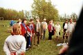 Schuetzen-1983-0500.jpg  Bürgervogelschießen  Königin Hildsegard Gloe, Prinzessin Kirsten Schumann König Walter Moser, 1.Vorsitzender Hermann Oldenburg