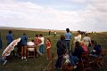 BosselnNF 1983 0310.jpg  der Mädchen im  Alter von 6 - 15  Jahren am Deich von Norderfriedrichskoog  Veranstalter Fruunsbosselveron Ülvesbüll - Norderfriedrichskoog, 1. Vorsitzende Susanne Dircks