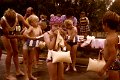TSV 1974 0032.jpg  Schwimmkurs 1974  v.l.n.r.  Wolfgang Pargmann, Schwimmeister Ihmann, Olaf Thomsen, Kirsten Hansen, Thomas Meeder, Frau Ihmann, Inke Jebe, Jörg Ehlers